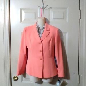 Blazer with scarf  nos peach color